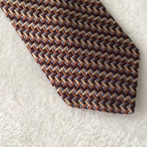 MARK PENDLETON Men’s Tie Brown/Blue/Gold